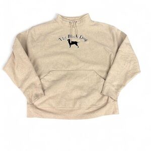 Vintage The Black Dog Sweatshirt Mens 3XL Gray Heavyweight Mock Neck Martha's